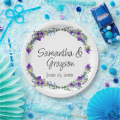 紫色の水色バイオレットラベンダーユーカリ ペーパープレート (パーティー)