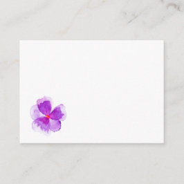 紫色の水色フローラゲスト座席表 プレイスカード