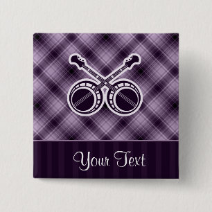 紫色の決闘のバンジョー 缶バッジ