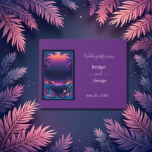 紫色の沿岸結婚生物