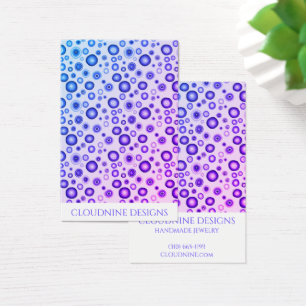 紫色の泡イヤリングネックレスジュエリー表示