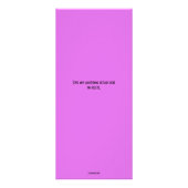 紫色の泡洗浄サービスラックカード ラックカード (裏面)