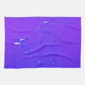 紫色の泡 キッチンタオル (横)