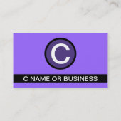 紫色の泡 名刺 (裏面)