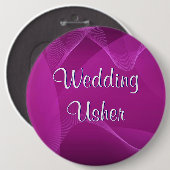 紫色の波の案内係 缶バッジ (正面&裏面)