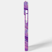 紫色の波状テクスチャ Case-Mate iPhoneケース (裏面 / 左)
