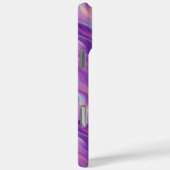 紫色の波状テクスチャ Case-Mate iPhoneケース (裏面 / 右)