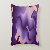 紫色の波 アクセントクッション (正面(垂直))