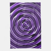 紫色の波 キッチンタオル (縦)