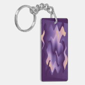 紫色の波 キーホルダー (正面左)