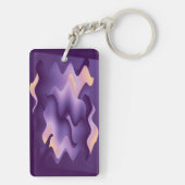 紫色の波 キーホルダー (裏面)