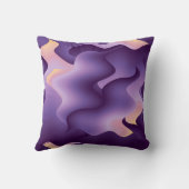 紫色の波 クッション (裏面)