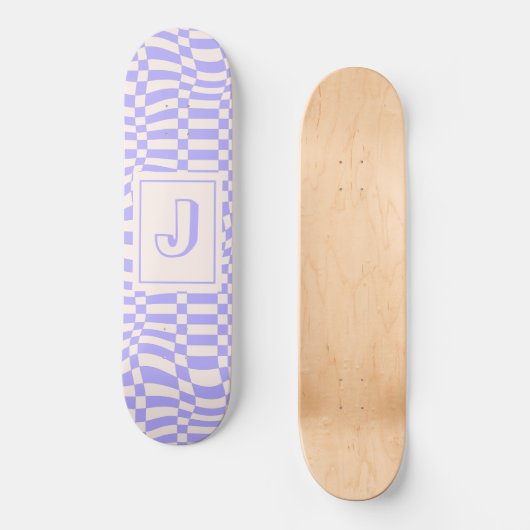 紫色の波 スケートボード (正面)