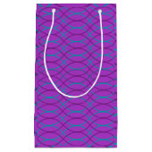 紫色の波 スモールペーパーバッグ (正面)