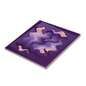 紫色の波 タイル (側面)