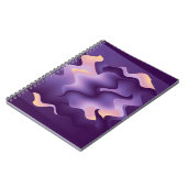 紫色の波 ノートブック (左側)