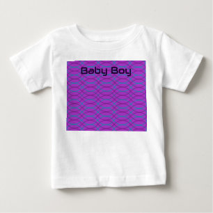 紫色の波 ベビーTシャツ