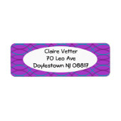 紫色の波 ラベル (正面)