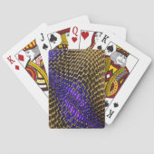 紫色の派手なセピアワイヤーのデジタルクロークメッシュ トランプ (裏面)