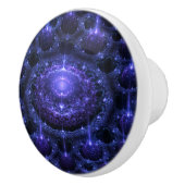 紫色の派手な球の陶磁器のノブ セラミックノブ (右)