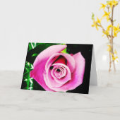 紫色の海の歌のバラのブランクの挨拶状 カード (黄色い花)