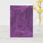 紫色の海 カード (黄色い花)