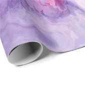 紫色の液体によって大理石模様をつけられる瑪瑙 ラッピングペーパー (ロールコーナー)