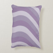 紫色の液体スワール流ストライプ溝状Y2Kパターン アクセントクッション (裏面(縦))