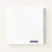 紫色の渦スケッチスパイラルノートブック ノートブック (裏面)