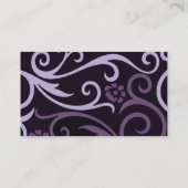 紫色の渦巻き名刺 名刺 (裏面)