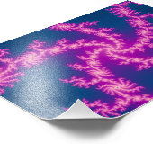 紫色の渦巻き旋回 – フラクタルアート フォトプリント            (角)