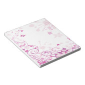 紫色の渦巻き花 ノートパッド (アングル)