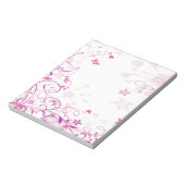 紫色の渦巻き花 ノートパッド (回転)