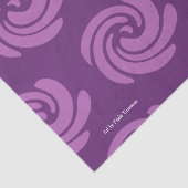紫色の渦巻のティッシュペーパー 薄葉紙 (詳細)
