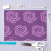 紫色の渦巻のティッシュペーパー 薄葉紙 (クラフト)
