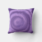 紫色の渦巻の装飾用クッション クッション (裏面)