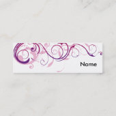 紫色の渦巻 スキニー名刺 (裏面)