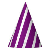 紫色の渦巻 パーティーハット (左)