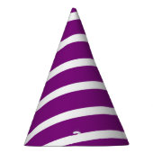 紫色の渦巻 パーティーハット (右)