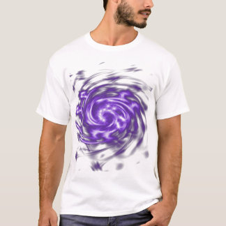 紫色の渦巻 Tシャツ