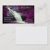 紫色の滝 名刺 (正面/裏面)