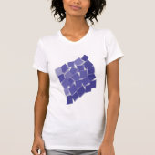 紫色の濃淡 Tシャツ (正面)