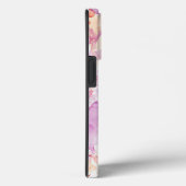 紫色の灰色のフローラ水色の花 Case-Mate iPhoneケース (裏面 / 右)