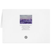 紫色の灰色の印象派の水彩風景 (裏面横)