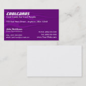 紫色の炎カード 名刺 (正面/裏面)