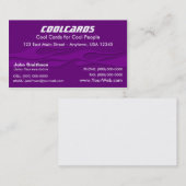 紫色の炎カード 名刺 (正面/裏面)