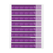 紫色の炎保落ち着いたあなたのクリエイティブ文字 ラップアラウンドラベル (シート)