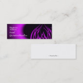 紫色の炎 スキニー名刺 (正面/裏面)