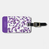 紫色の点 ラゲッジタグ (正面横)