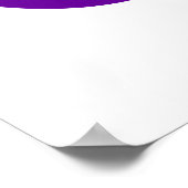 紫色の無限大の記号 ポスター (角)